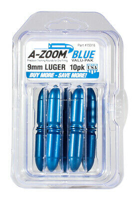 A-Zoom 9Mm Luger Blue Snap Caps 10-Pa #15316