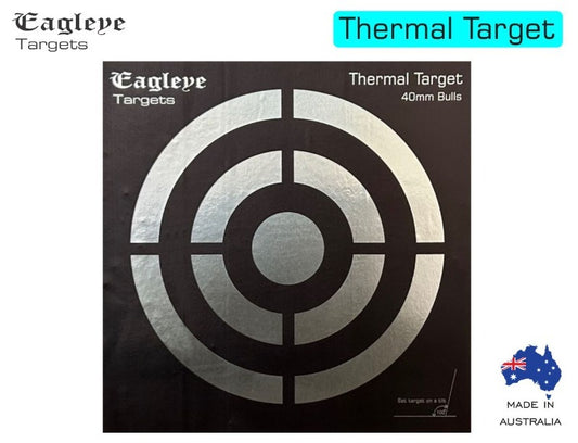 Eagleye Thermal Target 40mm Bullseye Includes 44 X Repair Patches - 20cm X 20cm #Eett