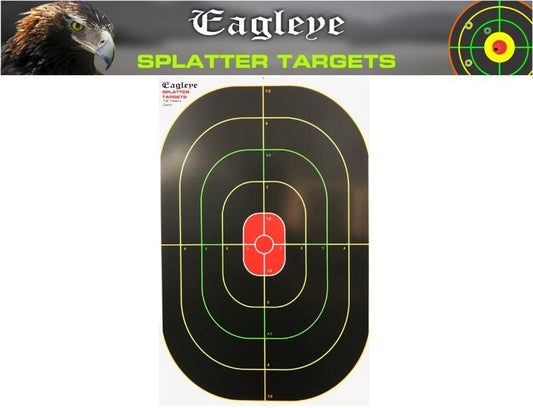 Eagleye 20 Pack Splatter Shooting Paper Targerts Heavy Card - 10 Inch Wide X 16 Inch Tall #Eet16hc-20
