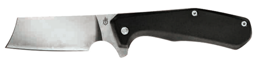 Gerber 7.5 Inch Asada Onyx Cleaver Blade Folding Knife - Aluminum Handle #Gr2235