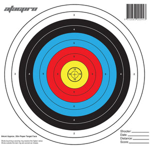 Atacpro Atac Pro Paper Archery Target 10Pcs Firebrick