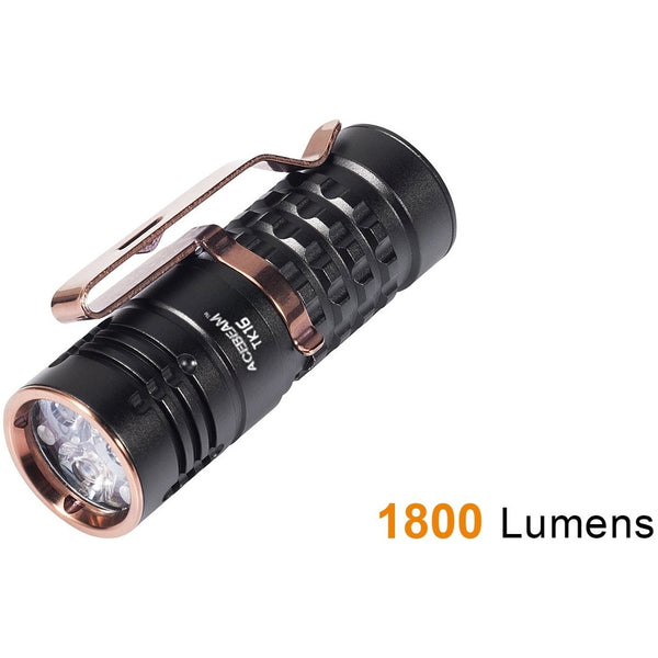 Acebeam Cree Led Edc Compact Flashlight - 1800 Lumen Aluminum #Tk16-al