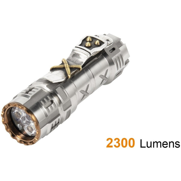 Acebeam Compact Versatile Edc Torch - Limited Edition 2300 Lumen #tk17-Ti