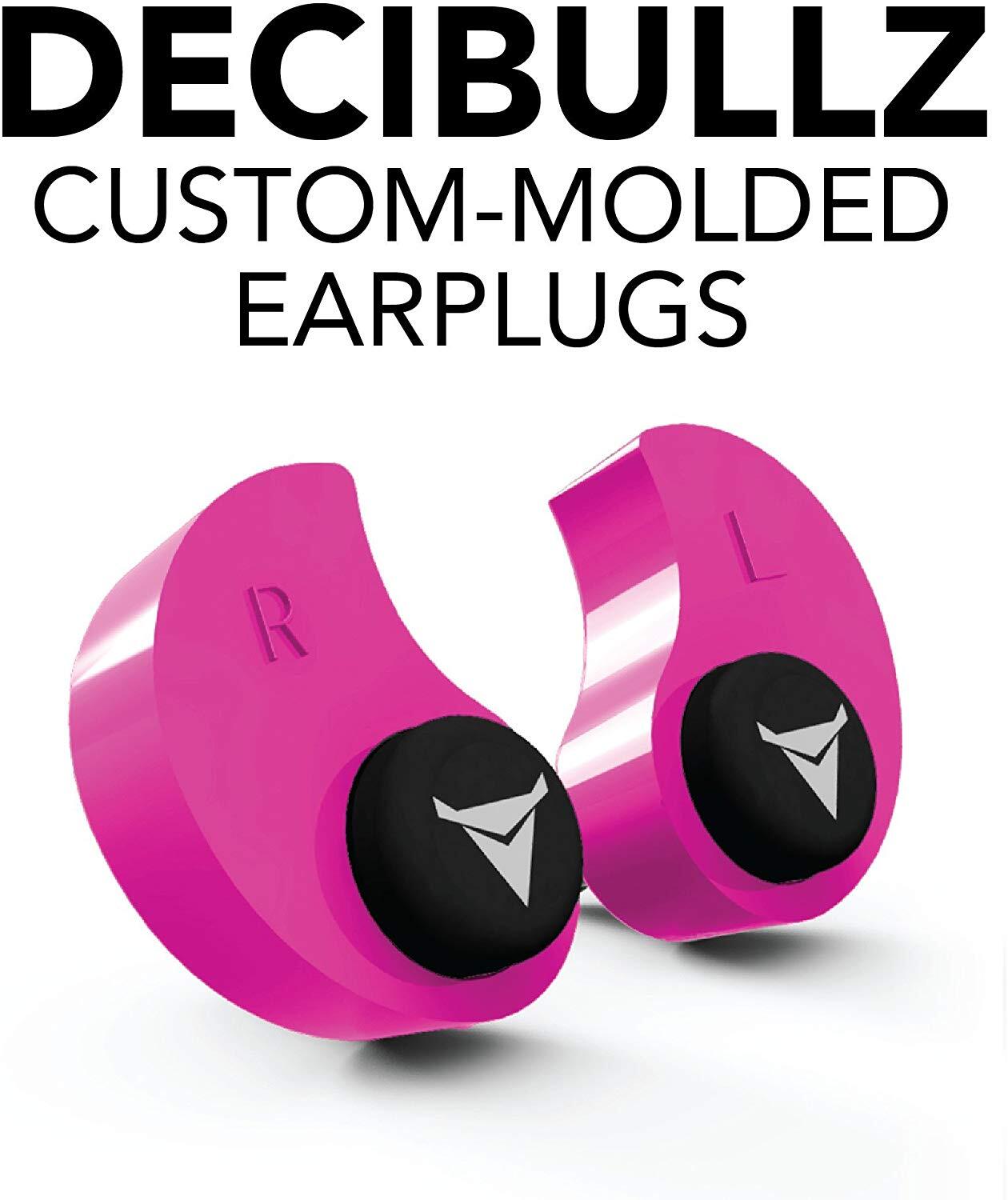 Decibullz Decibullz Custom Molded Earplugs Nrr 31Db Pink Violet Red