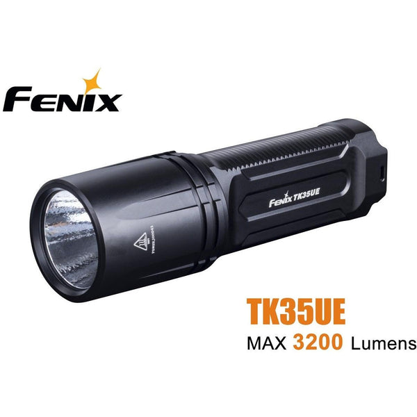 Fenix 5000 Lumens Tactical Led Rechargeable Flashlight Torch - Black #Tk35uev2.0