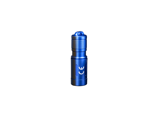 Fenix 200 Lumens Rechargeable Mini Keychain Light - Blue 49M Throw #e02R Blue