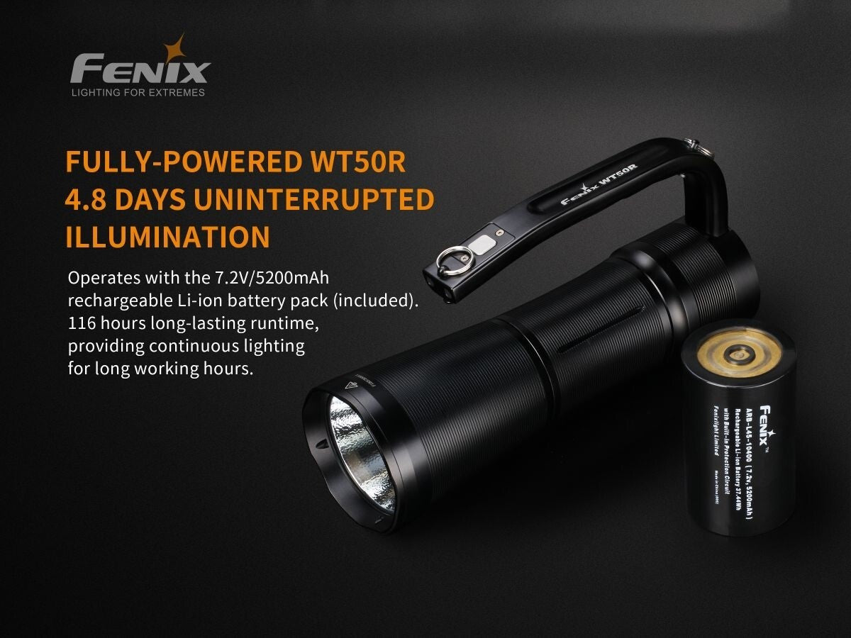 Fenix Fenix Multi-Purpose 3700 Lumen Rechargeable Led Search Light - 425M Long Throw #wt50R Saddle Brown