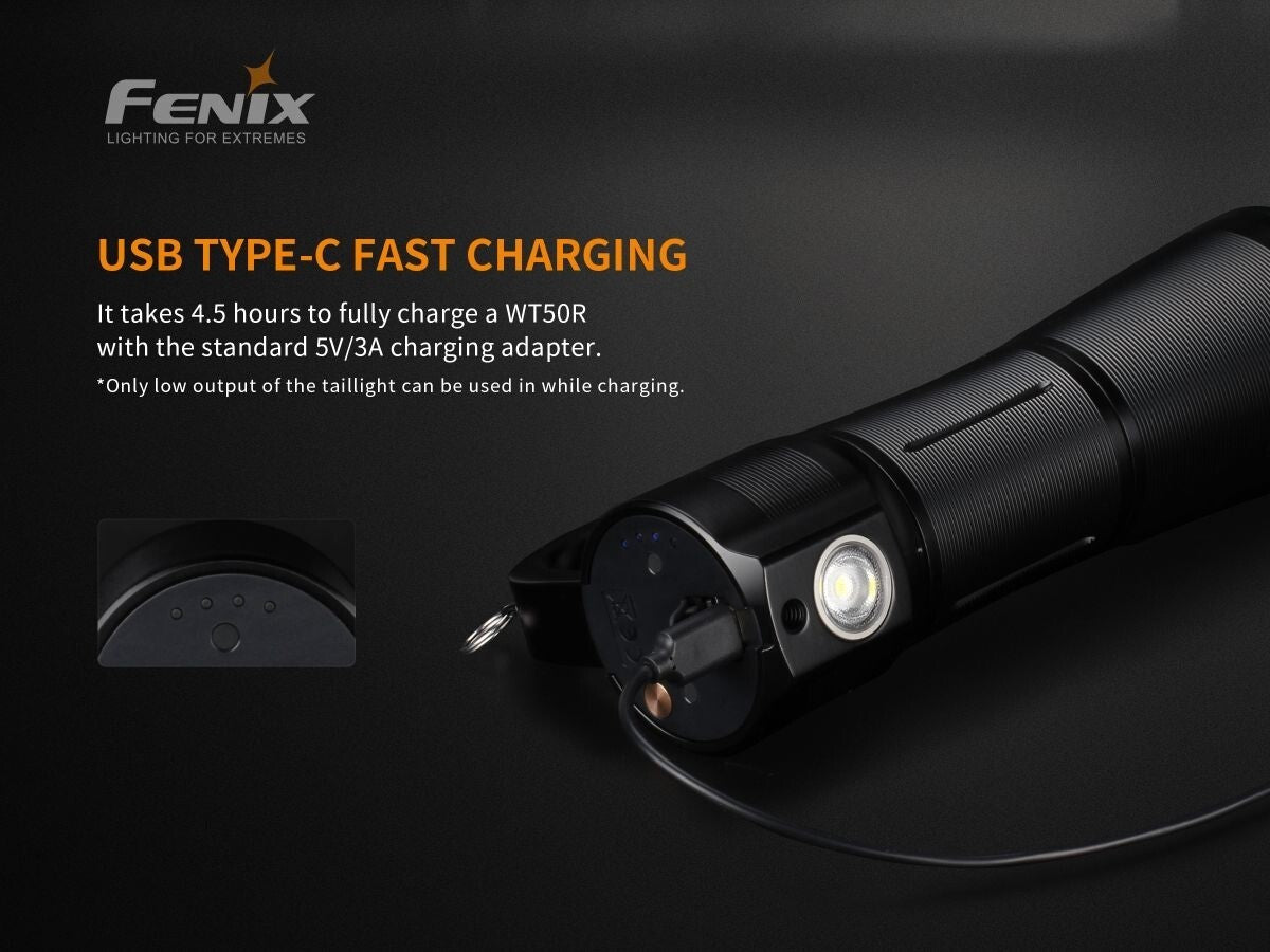 Fenix Fenix Multi-Purpose 3700 Lumen Rechargeable Led Search Light - 425M Long Throw #wt50R Dark Gray