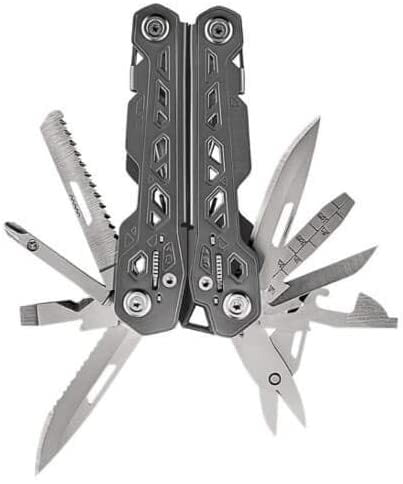 Gerber Gerber Truss Multi Tool Plier Scissors Saw Ruler W Sheath - 17 Tools #31-003304 Dim Gray