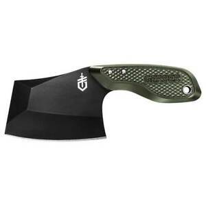 Gerber Gerber Tri-Tip Mini Cleaver Fixed Blade Knife - 2 Edges Full Tang Blade #31-003727 Dark Slate Gray