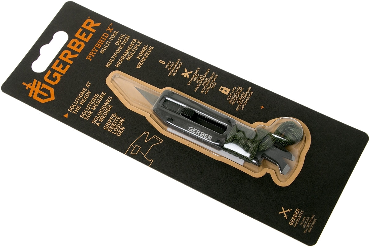 Gerber Gerber Prybrid-X Solid State Multitool Pocket Knife - Onyx #31-003740 Dark Olive Green