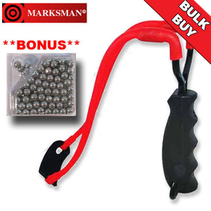 Marksman Marksman Slingshot With Pellets Red