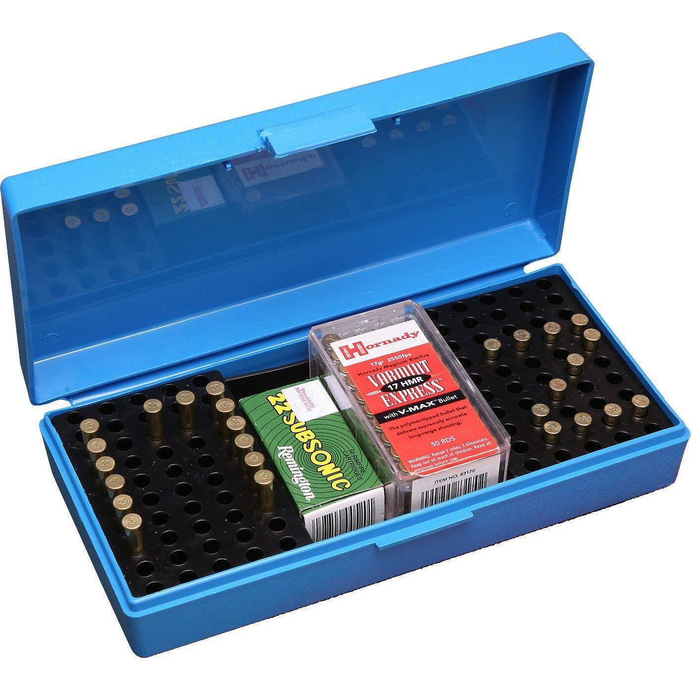 Mtm Case-Gard Mtm 200 Round Small Bore Ammo Box 22L/22Lr/17Hmr #sb-200-20 Dodger Blue