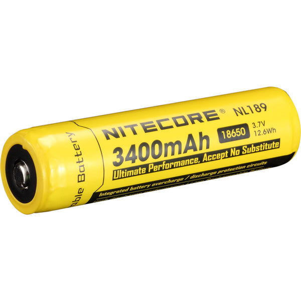 Nitecore Rechargable Li-Ion 3.7V 18650 Battery - 3400Mah #nl1834