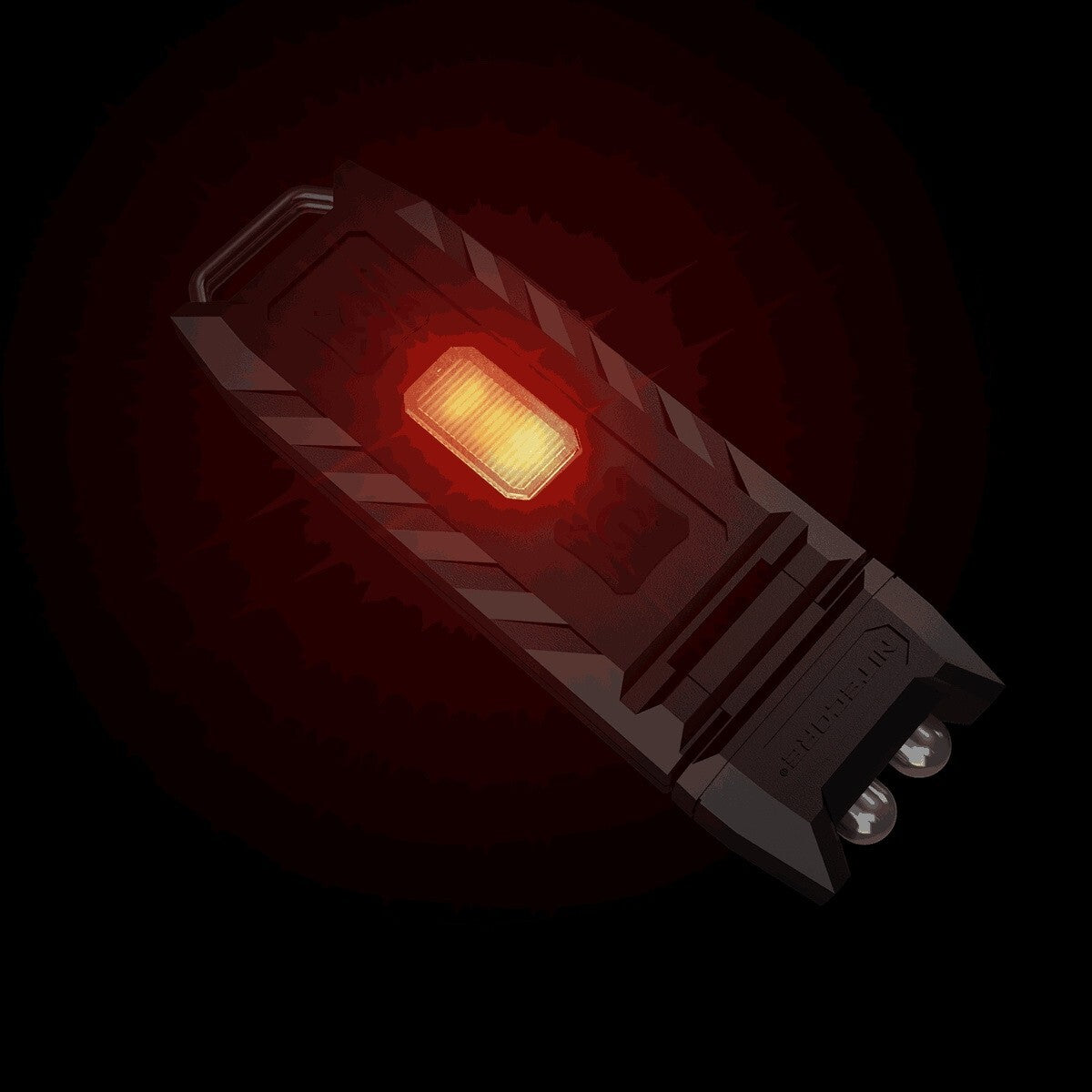Nitecore Nitecore Rechargeable Compact Led Worklight Keychain Light - 45 Lumens W Key Ring #thumb Leo Dark Red