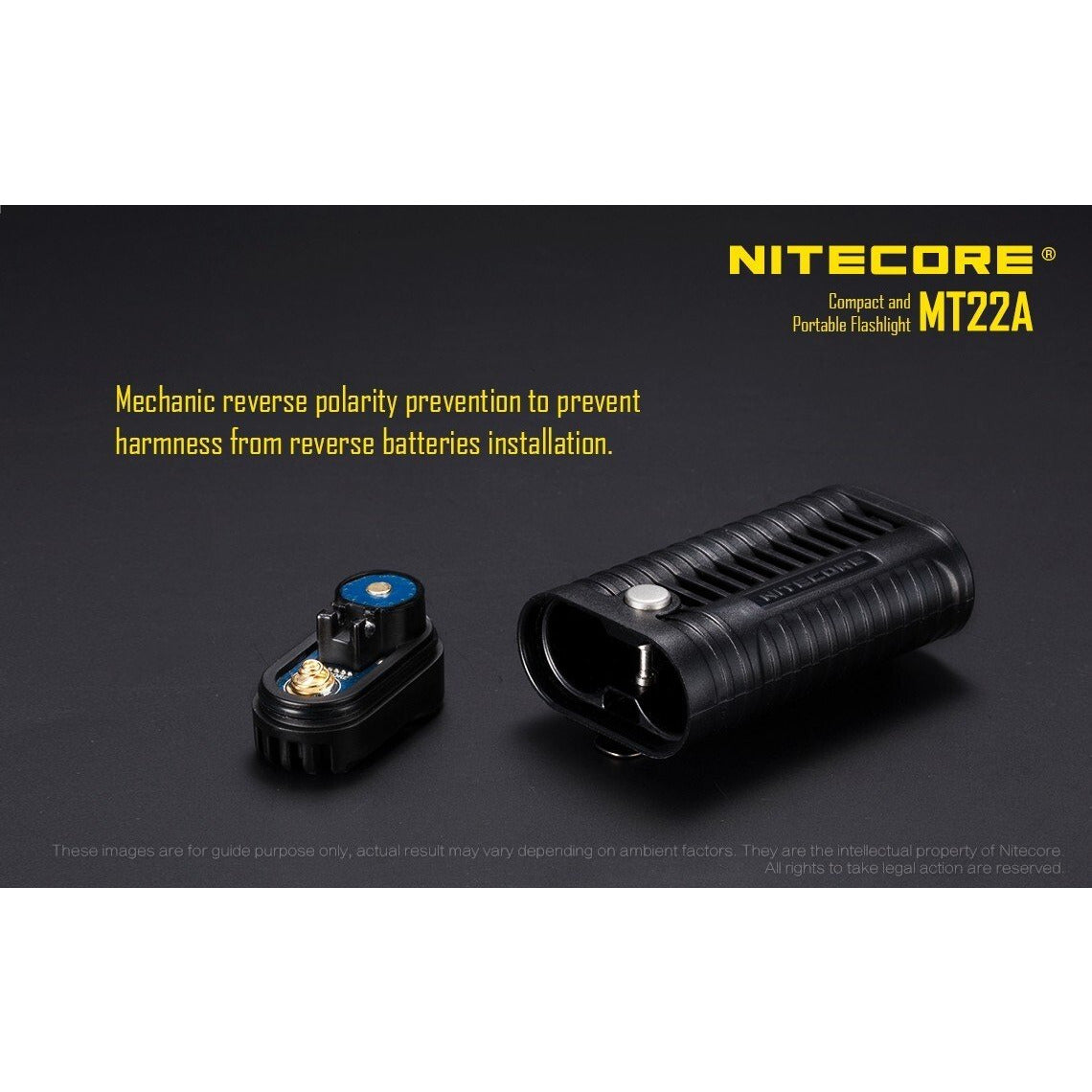 Nitecore Nitecore 260 Lumens Durable Compact  Led Torch - W Batteries Lanyard Clip #mt22A Olive Drab