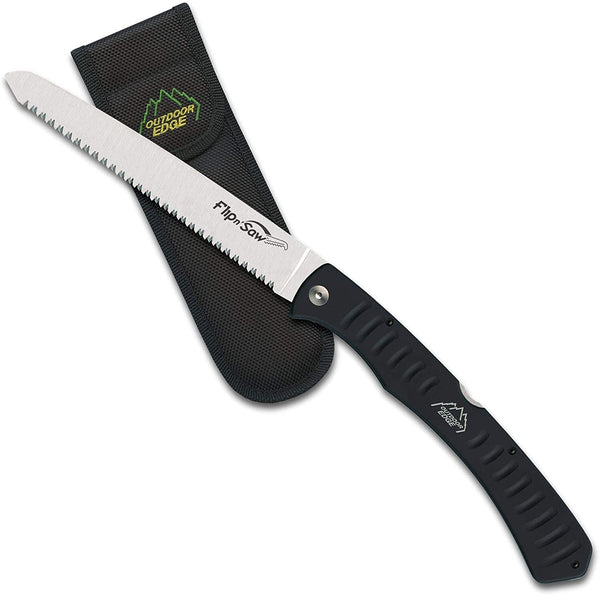 Outdoor Edge 15 Inch Flip N Saw Folding Knife - W Black Nylon Sheath #oe-Fw-70