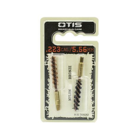 Otis Bore Brush 2 Pack (1 Nylon/1 Bronze) - 6Mm/.243 Cal/.25 #fg-325-Nb