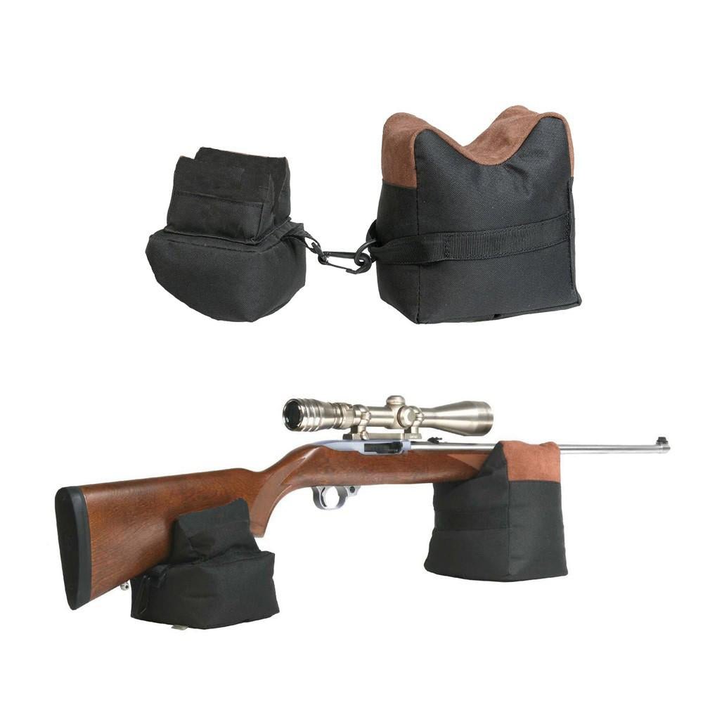Xhunter Fibre Gun Rest Sand Bag Black Saddle Brown