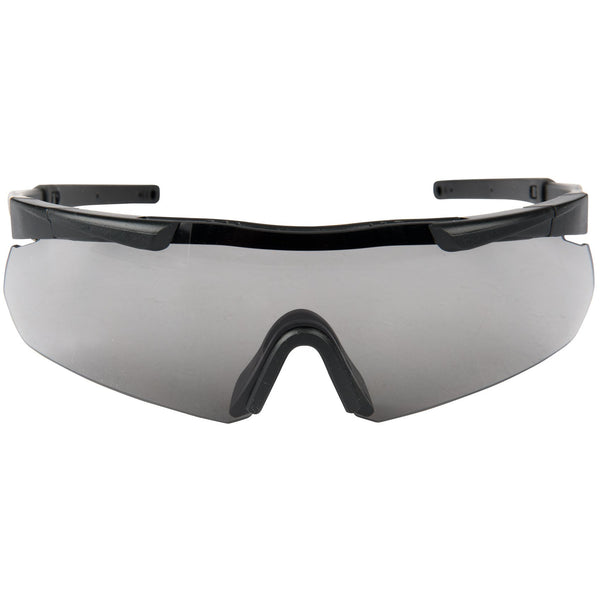 Earmor 400 Uv Protection Impact Resistant Blade Style Shooting Glasses #s01 Smoke Grey