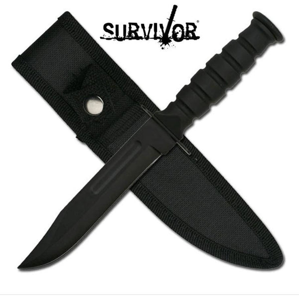 Survivor Hunting Fixed Blade Knife Bowie - 7.5 Inches Overall #hk-1023Dg