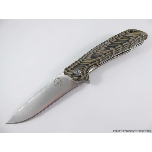 Tassie Tiger Folding Pocket Knife - D2 Steel With G10 Handle #ttkdp89Fgt