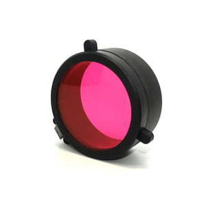 Xhunter Xhunter Flip Open Flashlight Scope Cover - 50Mm Red #05688 Hot Pink