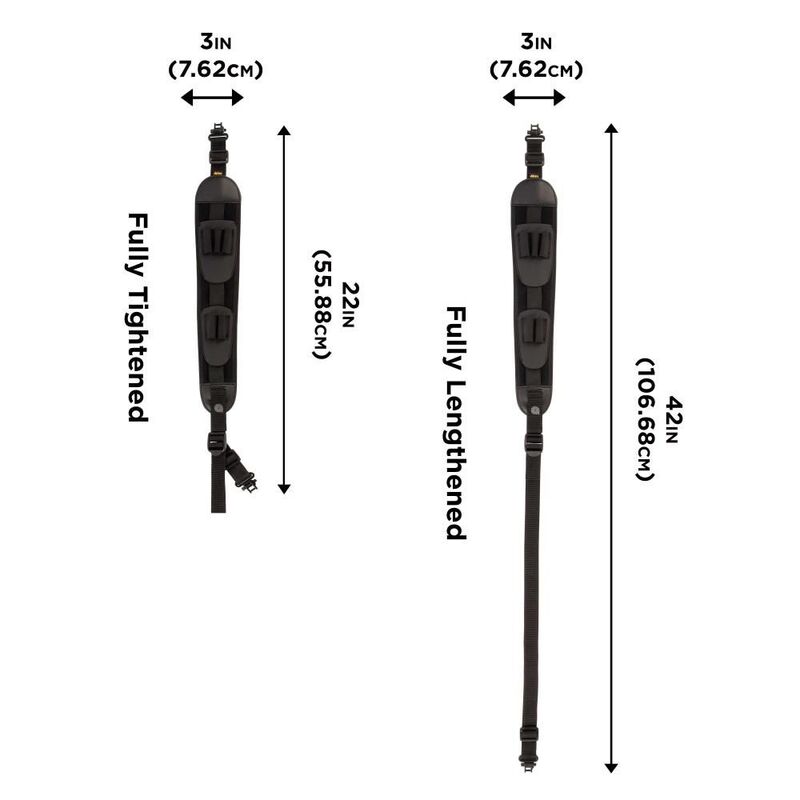 Allen Denali Neoprene Rifle Cartridge Loops Sling W Swivels - Black #Al8888
