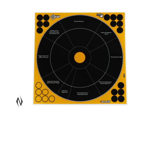 Allen Ez Aim Splash Adhesive 12 Inches Handgun Trainer - Target 5pk #Al15248