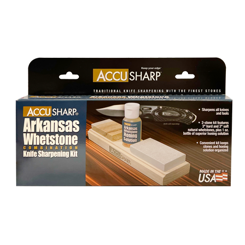 Accusharp Whetstone Combination Knife Sharpening Kit - Honing Oil #A023c