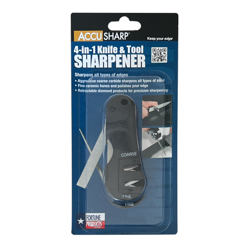 Accusharp 4-in-1 Knife And Tool Sharpener - Black #A029c