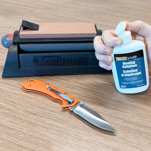 Accusharp Honing Solution For All Traditional Natural Stone Sharpening - Non-clogging #A068c