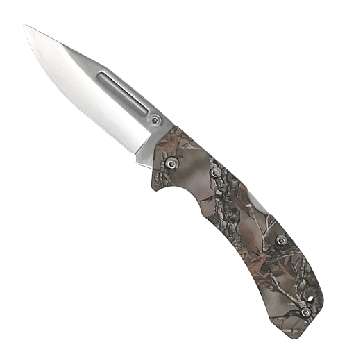 Accusharp Lightweight Folding Pocket Lockback  Knife - Camo #A713c