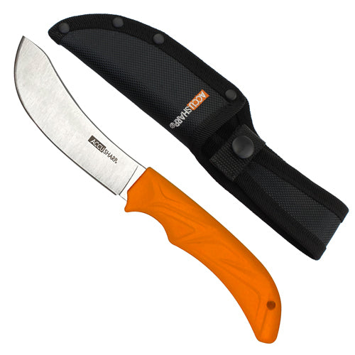 Accusharp 4-in. 420 Stainless Steel Butcher Knife - Non-slip Rubber Grip In Blaze Orange #A732c