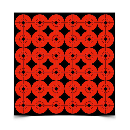Birchwood Casey Target Spots Reactive Shooting Paper Targets - Orange Color, 1 Inch, 360 Targets #33901