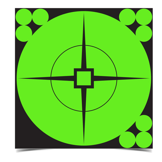 Birchwood Casey Target Spots Shooting Adhesive High Contrast Target - Green 6 Inch, 10 Targets #33936