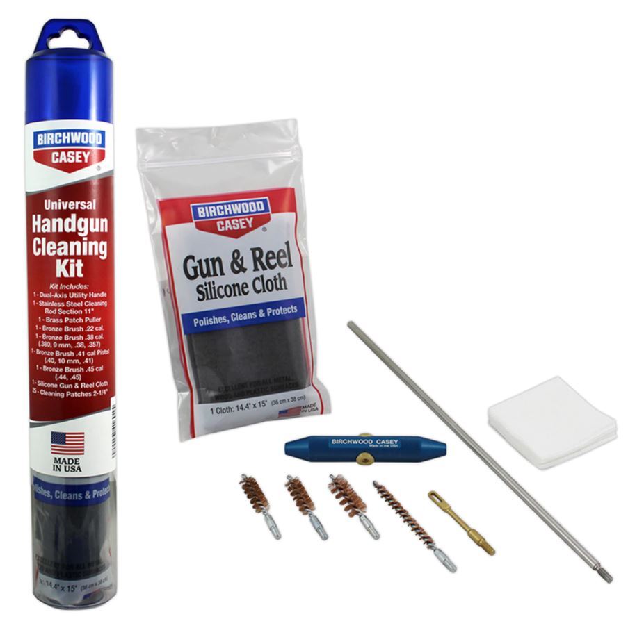 Birchwood Casey Universal Handgun Cleaning Kit - Stainless Steel #bc-41601