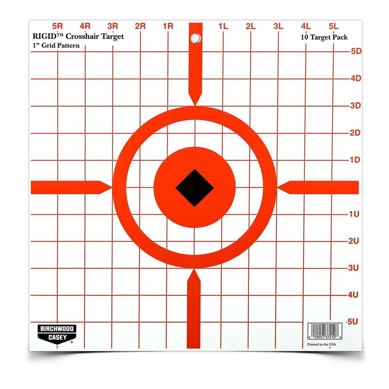 Birchwood Casey Rigid 12 Inches Crosshair Sight-In Target - 10 Targets #bc-37210