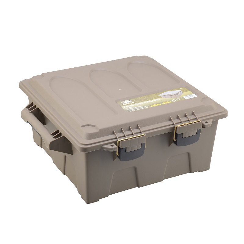 Buffalo River .50 Cal Plastic Ammo Crate Utility Box Large - Dark Earth #Br10118