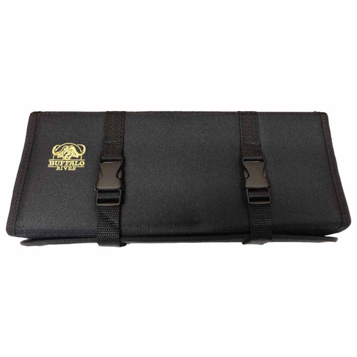 Buffalo River 5 Piece Hunters Knife Roll Set With Case - Rubber Handles #Brkbkr