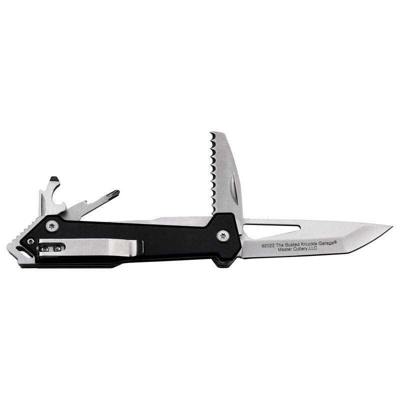 Busted Knuckle Garage 7.5 Inch Tanto Folding Knife Multi-tools - Liner Lock #Bkg-mk002