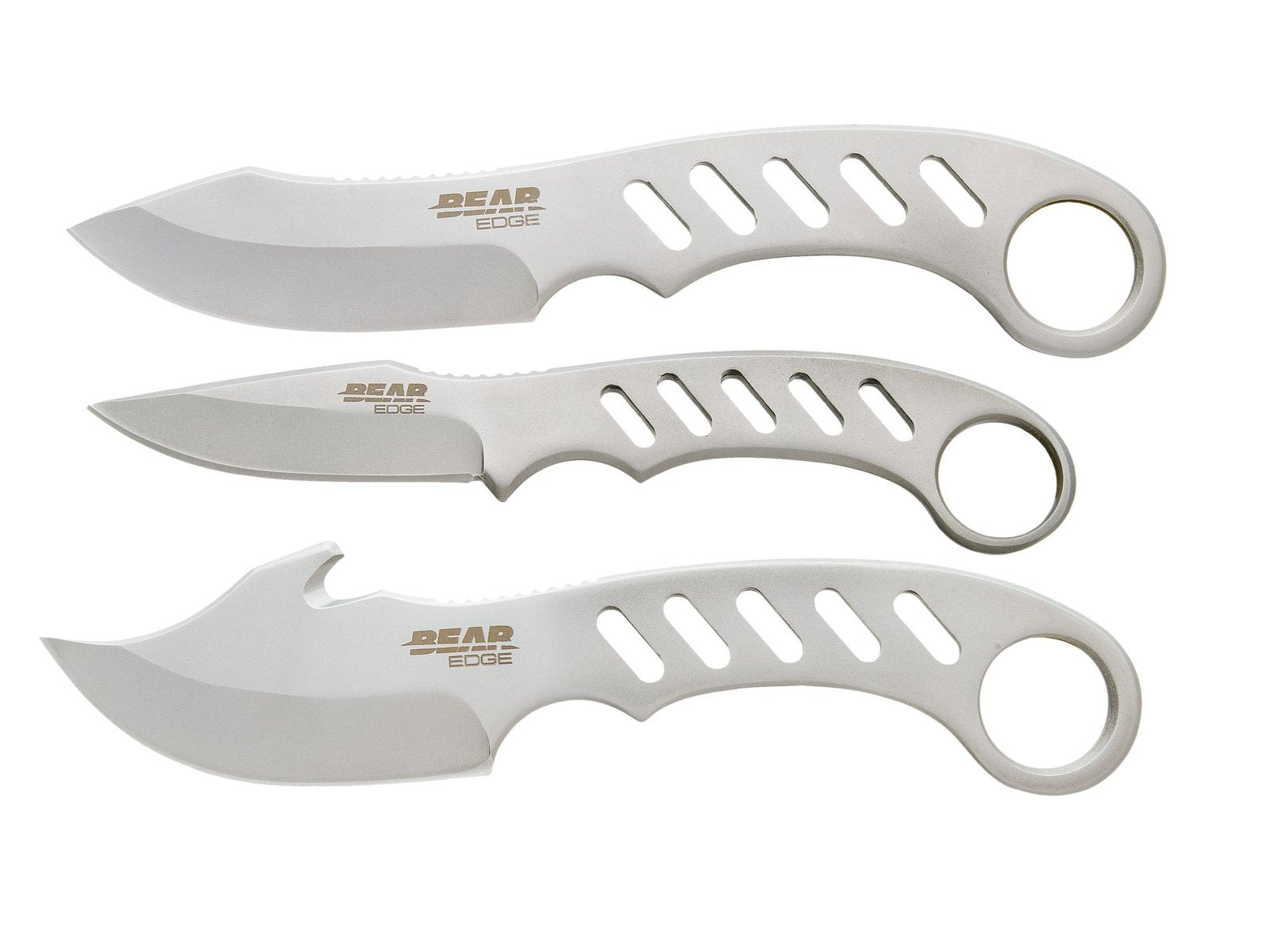 Bear Edge 3Pcs Skinner Set Knives