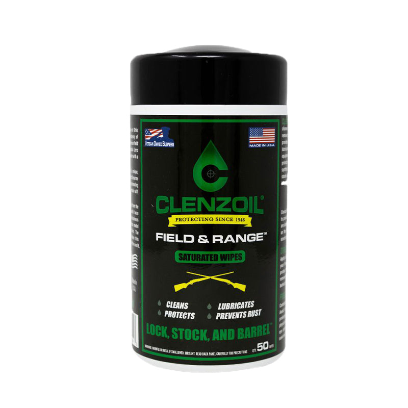 Clenzoil Field And Range Saturated Wipes - 50Pcs #cl2243