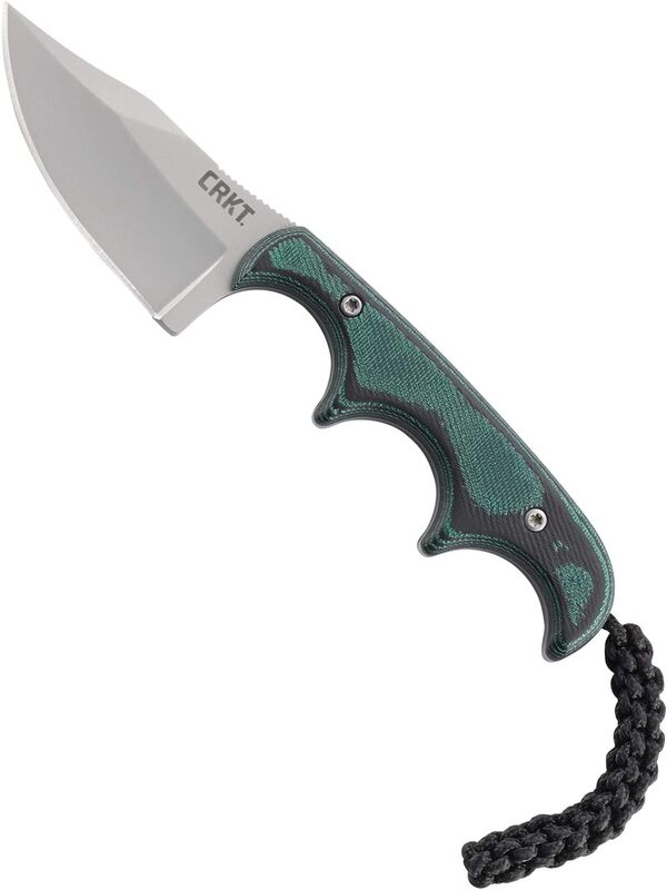 Crkt Minimalist Bowie Neck Compact Fixed Blade Knife - Resin Infused Fiber Handle #Crkt2387