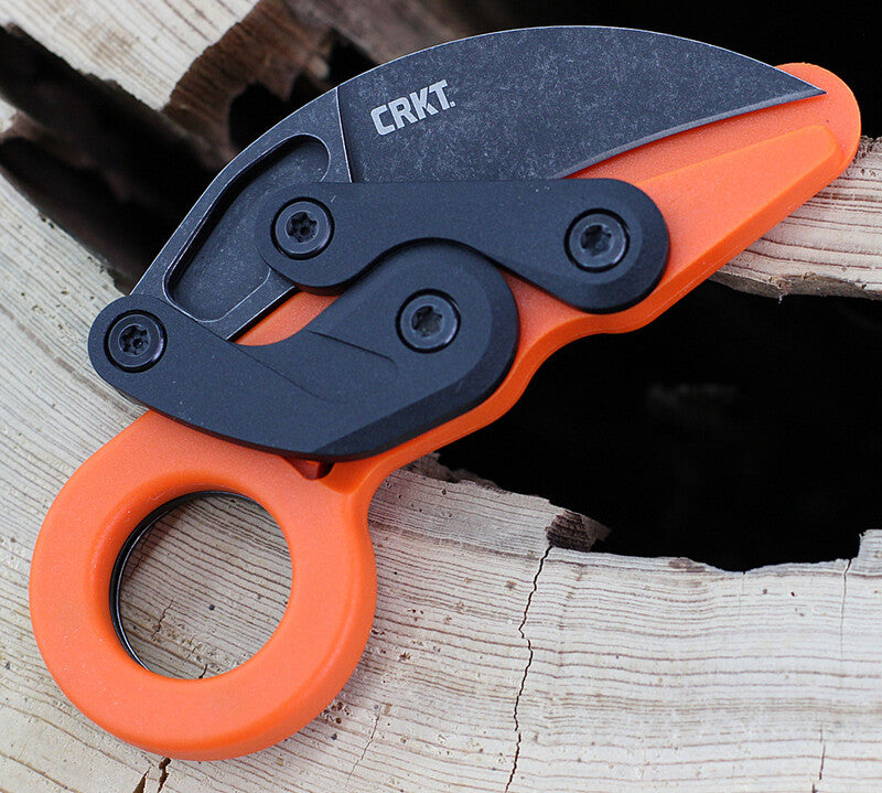 Crkt Columbia River Kinematic Provoke Folding Karambit - Orange #Crkt4041o