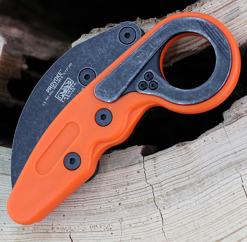 Crkt Columbia River Kinematic Provoke Folding Karambit - Orange #Crkt4041o