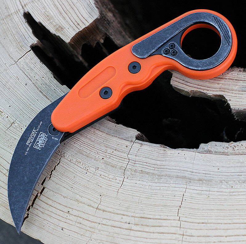 Crkt Columbia River Kinematic Provoke Folding Karambit - Orange #Crkt4041o