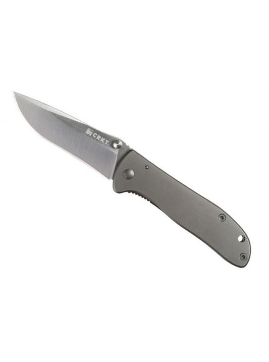Crkt Drifter Framelock Folding Knife Grey - Stainless Handle #Crkt6450s