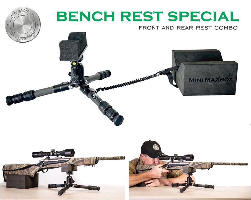 Eagleye Smartrest Gun Shooting Rest Combined Tripod & Saddle - Carbon Fibre #srtss