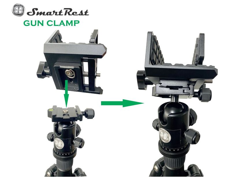 Eagleye Smartrest Gun Clamp For Tripod - Aluminium Alloy #Srtgc